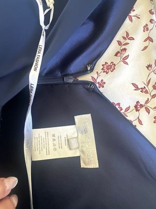 Vestido de fiesta azul elegante