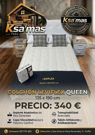 Colchon Leviflex 135x190 Queen