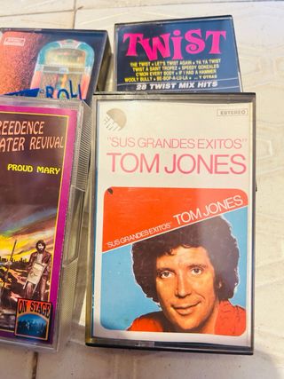 Lote 4 Cassettes Rock, Twist, Tom Jones