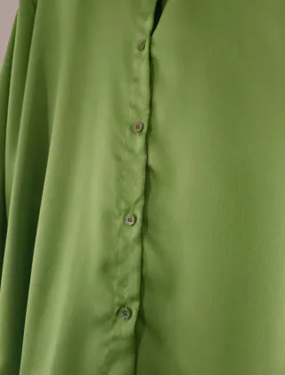 Camicia oversize viscosa e seta taglia unica