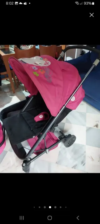 Carrito de bebé 3 piezas