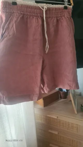 Bermuda Zara Rosa Palo Talla M