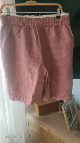 Bermuda Zara Rosa Palo Talla M