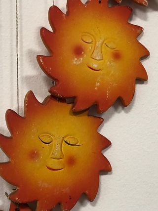 Colgante sol pared/techo madera