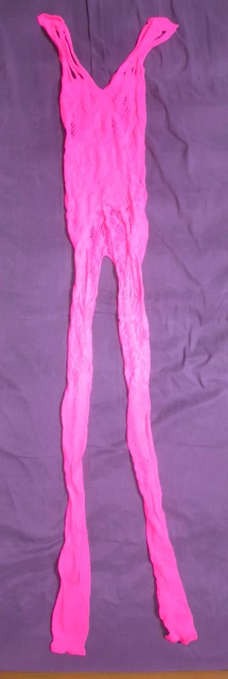Lencería de rejilla rosa