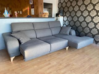 Sofá con chaiselongue 3pl  294cm