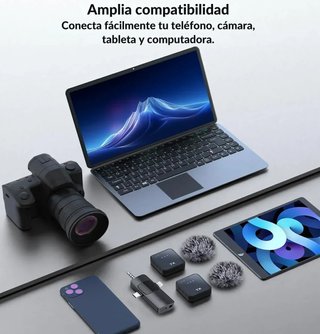 Microfono Wireless Premium per iPhone, Android e Fotocamere