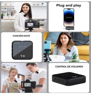 Microfono Wireless Premium per iPhone, Android e Fotocamere