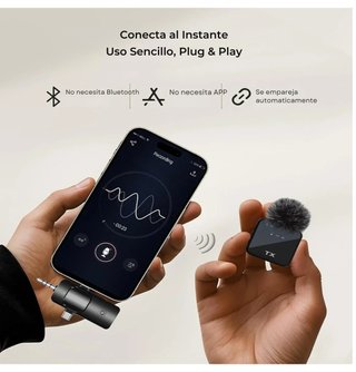 Microfono Wireless Premium per iPhone, Android e Fotocamere