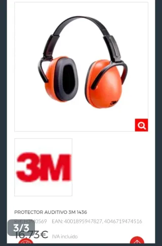 Protectores auditivos 3M 1435