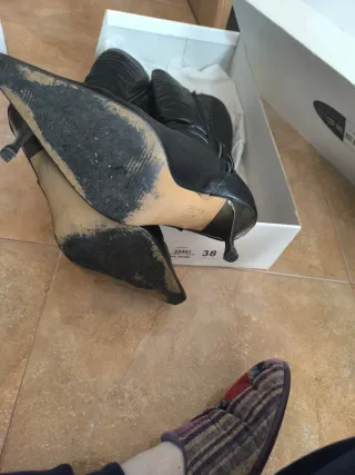 Botas de piel negras