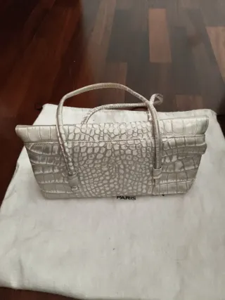 Bolso Balenciaga Piel Coco Vintage Plata