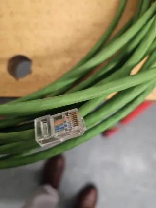 Cable de red Ethernet verde