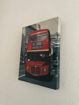 Quadretto Tela Londra 20x15cm