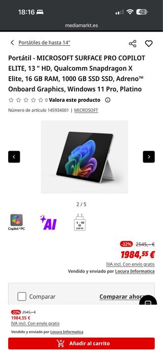 Microsoft Surface Pro Snapdragon 1TB