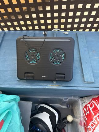 Ratón Gaming Óptico Negro Ventilador pack 2x1