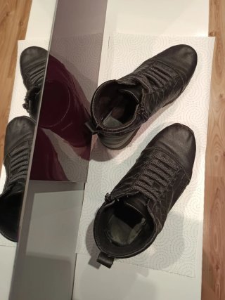 Botines piel negros mujer