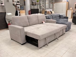 Sofá Cama Chaise Longue con Arcón
