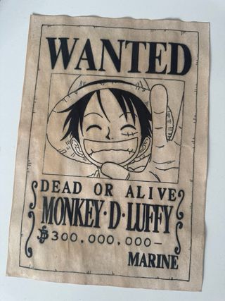 Carteles Se busca Monkey D. Luffy (One Piece)