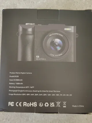 Fotocamera Digitale 4K Zoom 16X Nuova