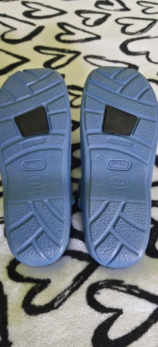 Zuecos Scholl Talla 39-40 Azul