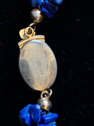 Collana Lapis Lazuli Multi-filo con Chiusura