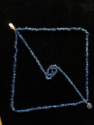 Collana Lapis Lazuli Multi-filo con Chiusura