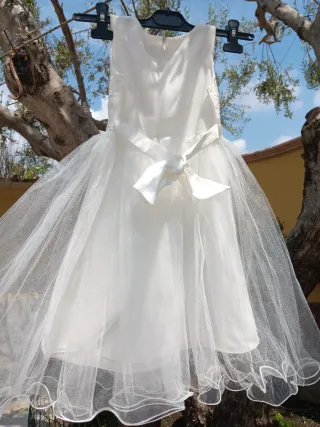 Vestito da damigella bianco