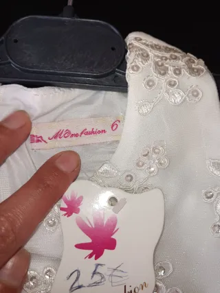 Vestito da damigella bianco