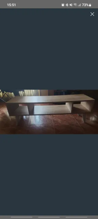 Mesa TV madera clara