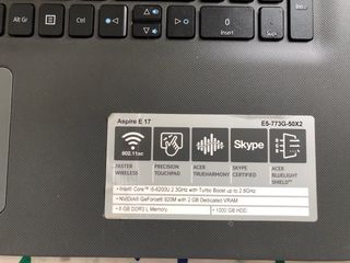 Acer portátil negro