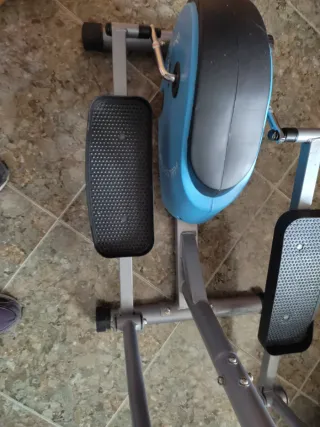 Bicicleta Elíptica Plataforma Gris