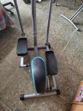Bicicleta Elíptica Plataforma Gris
