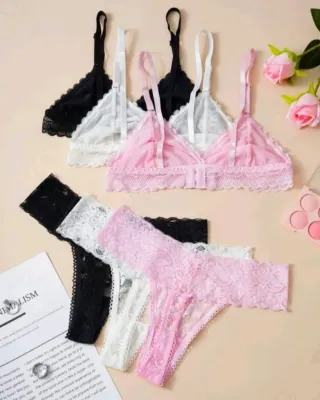 TALLA S.CON ETIQUETA.Set de 3 conjuntos lencería