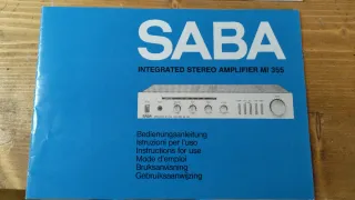 Manuale Uso SABA Amplificatore Stereo MI 355
