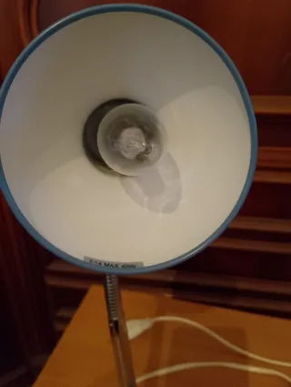 Lampada da Tavolo Perenz Blu/Argento.