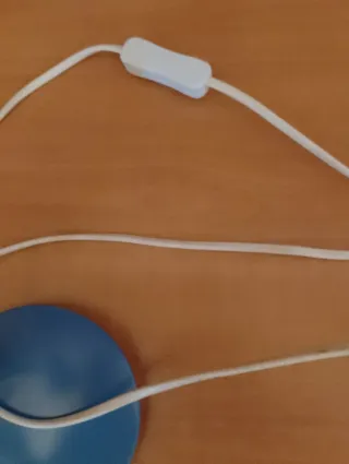 Lampada da Tavolo Perenz Blu/Argento.