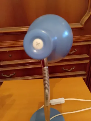 Lampada da Tavolo Perenz Blu/Argento.