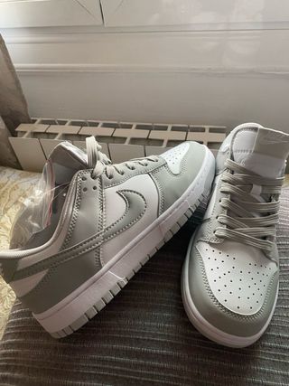 Nike Dunk Low Gris y Blanco Talla 42