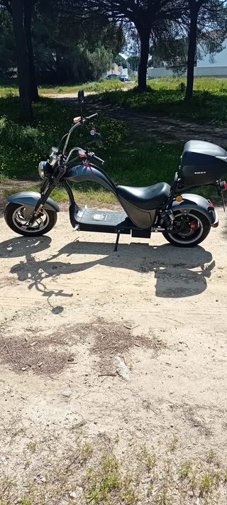 Ciclomotor Eléctrico Scooter Negro/Gris