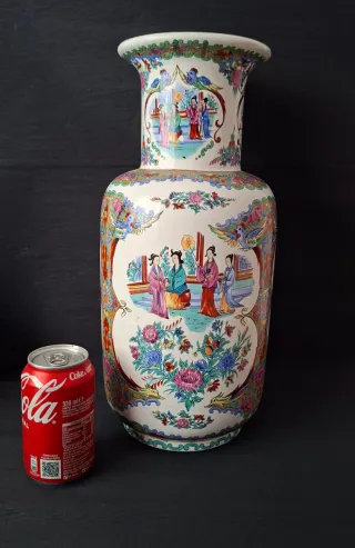 JARRÓN VINTAGE PORCELANA CHINA