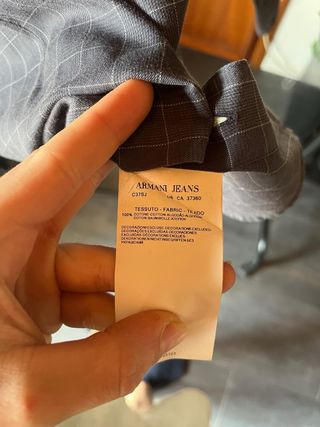 Camicia vintage Armani originale a quadri taglia M