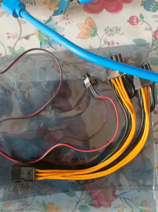 6 Riser PCIe X1 a X16 + Cables