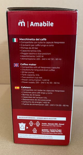 Macchina Caffè Melchioni Family Nera