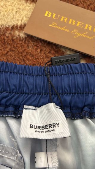 Pantalón Burberry Cuadros Azul Multicolor