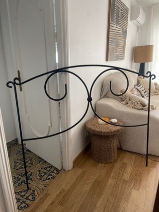 Cabecero de forja negro 135cm
