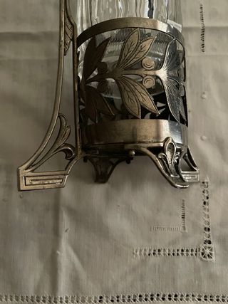 Vaso Liberty Vetro Metallo Soliflore 1900