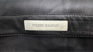 Vestido Negro Piel PIERRE BALMAIN