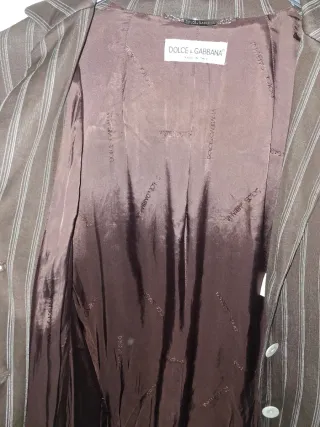 Blazer Dolce & Gabbana righe marrone