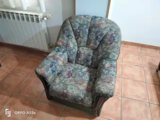 Butaca de salón floral